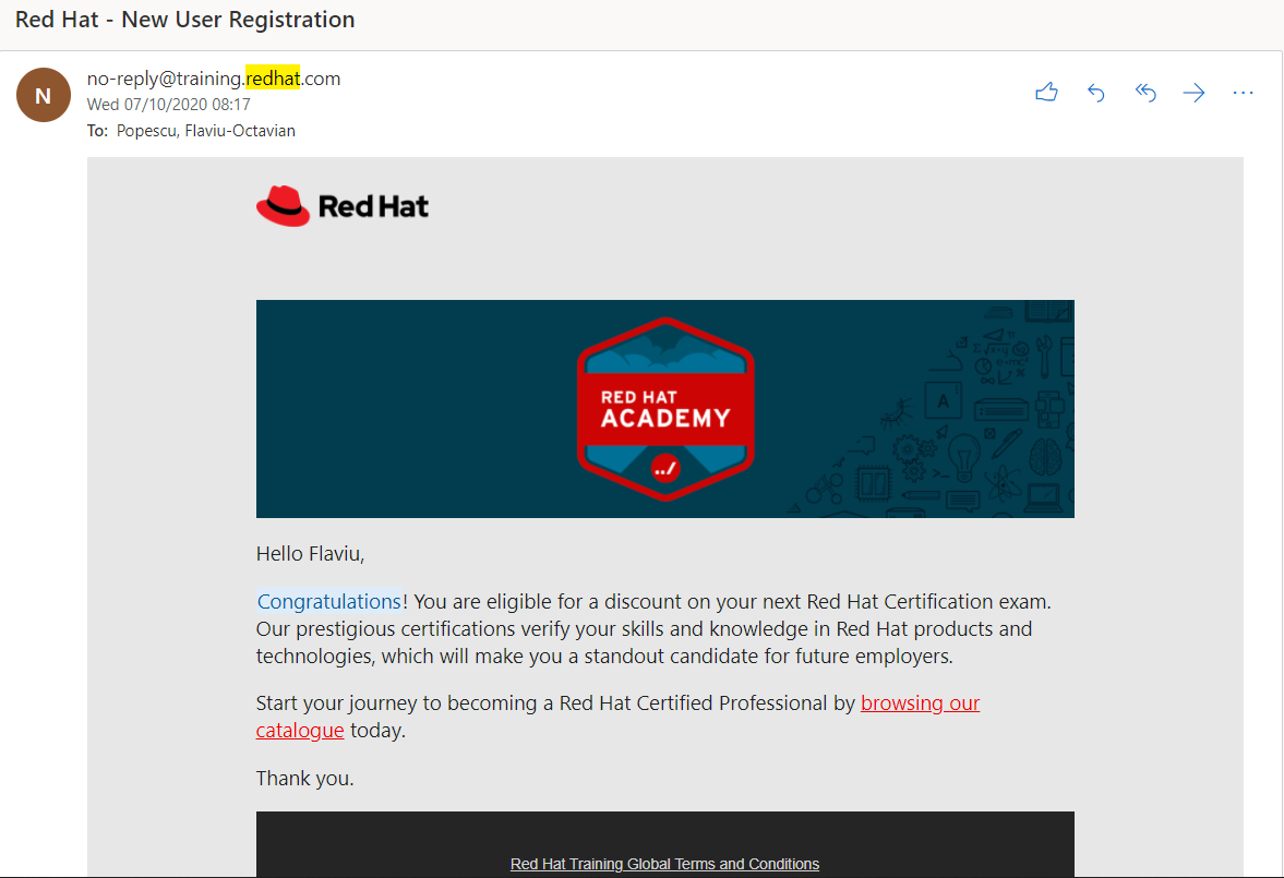 RedHat Email
