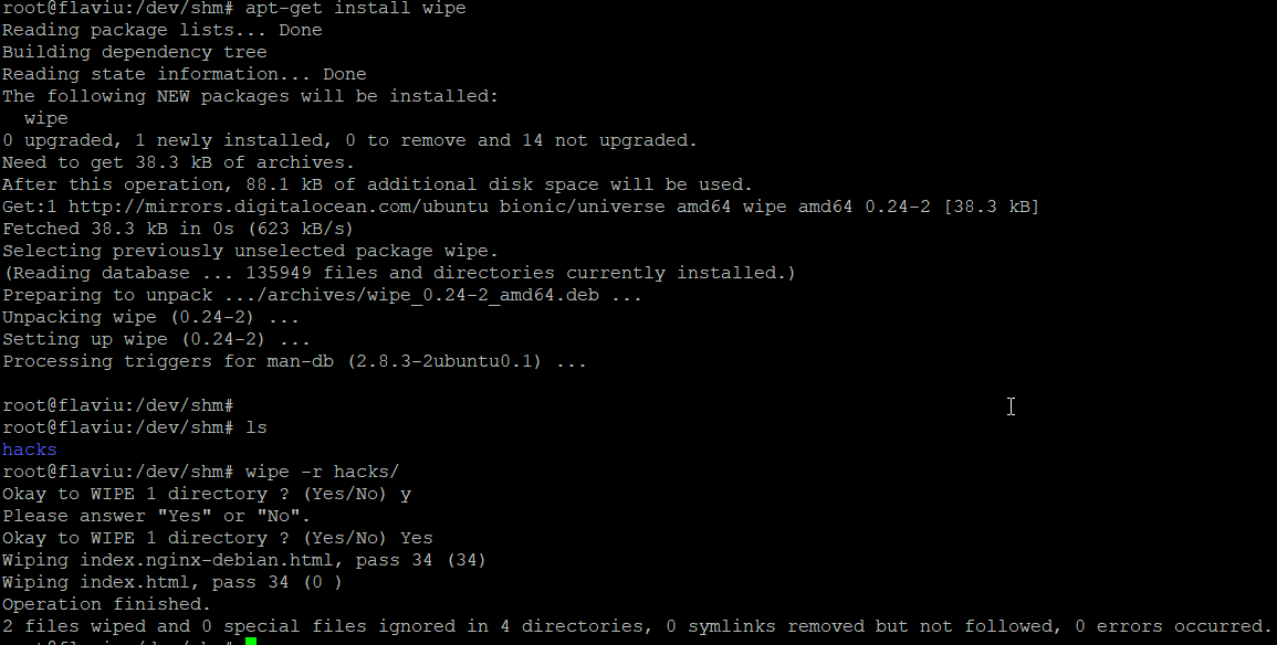 Linux How to clear your tracks, The proper way!